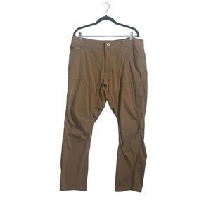 Kuhl Mens Konfidant Air Vented Cargo Pants Tan 36x30 Gorpcore Hiking Outdoor